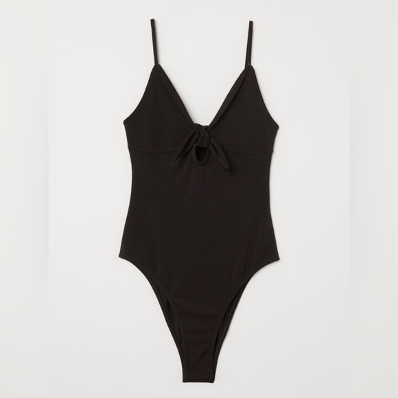 H&m Divided Body Suit - Front Tie Keyhole - Picture 1 of 9